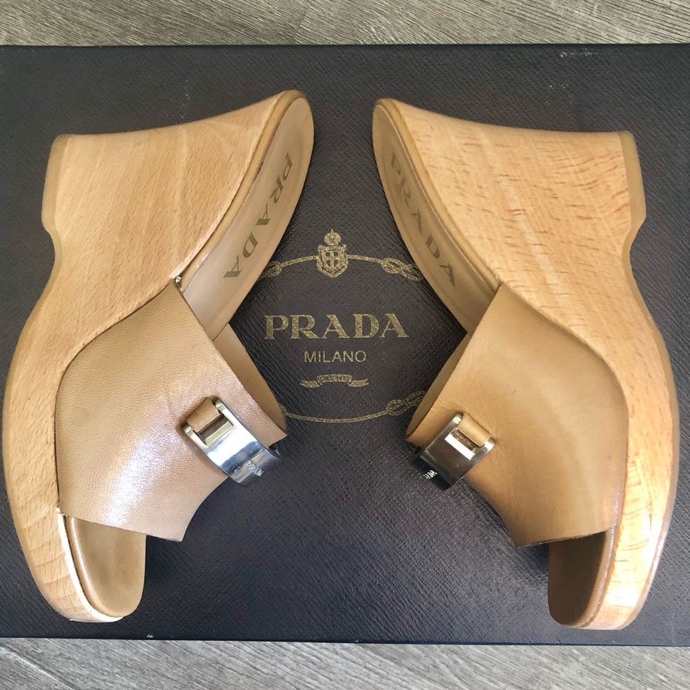 Rare Prada Wedge Slides - image 5